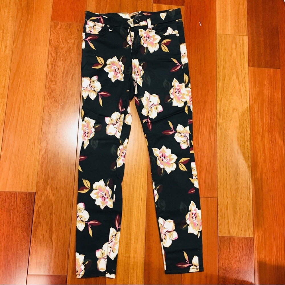 7FAM printed floral denim